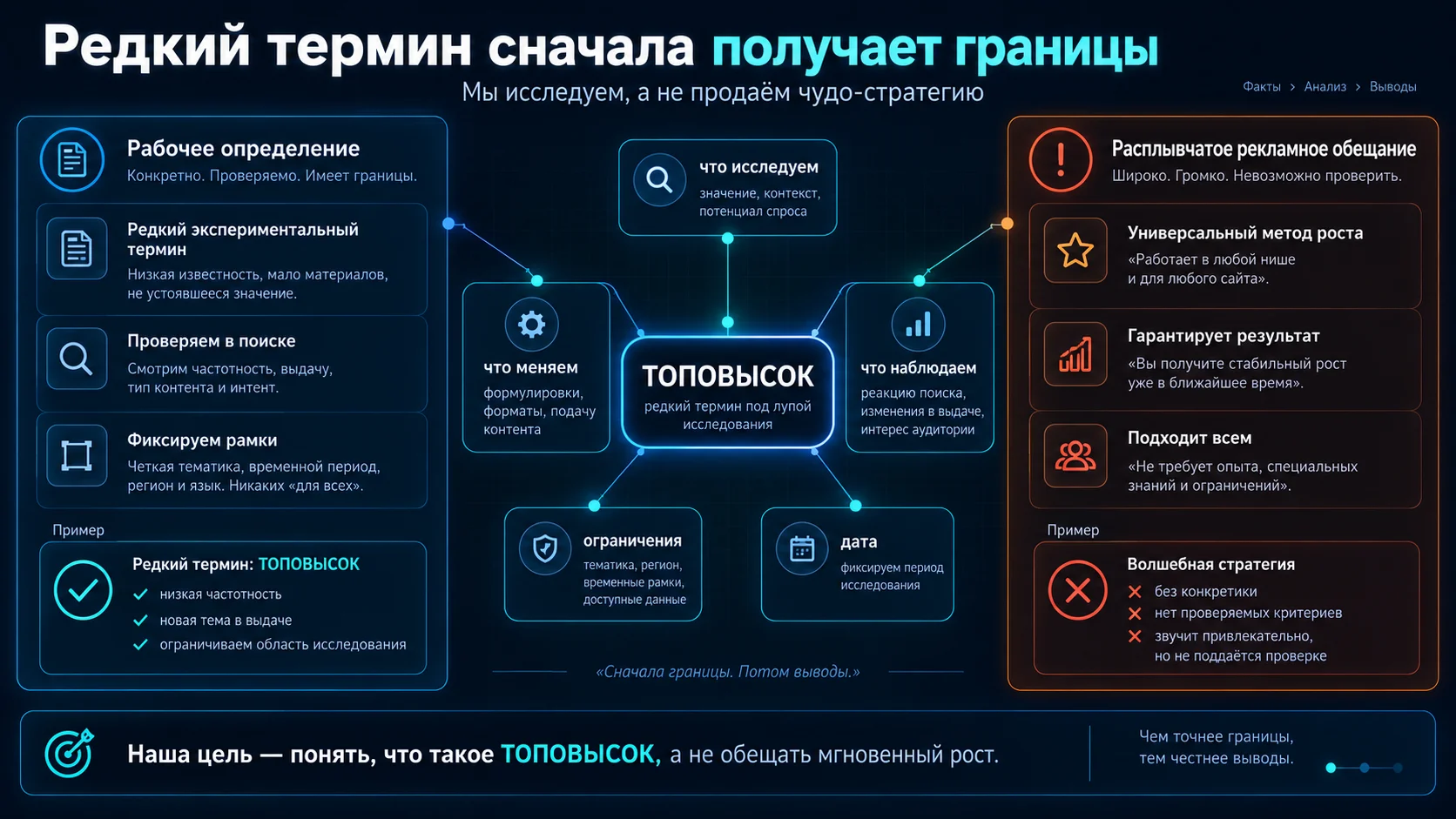Термин топовысок получает границы